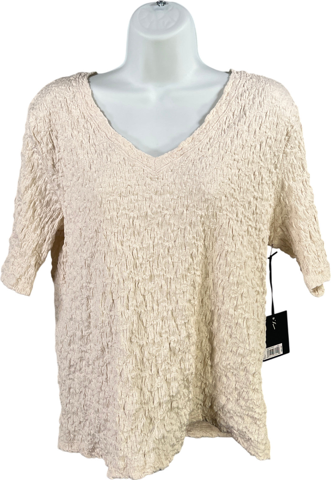 Simply Vera Wang Women’s White Birch Scrunch V-Neck Blouse - XL