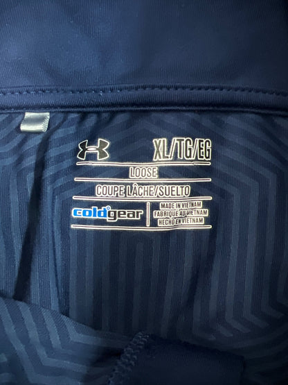 Under Armour Men’s Blue/Green Loose Fit ColdGear Pullover Sweatshirt - XL