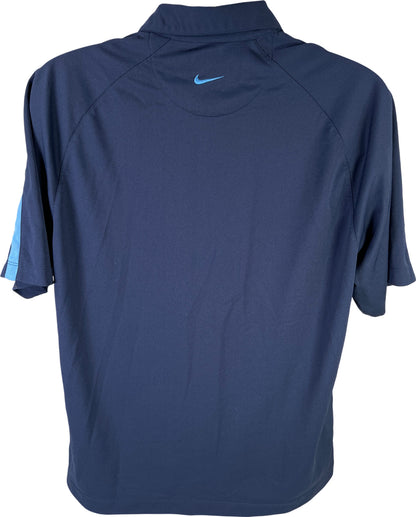 Nike Men’s Blue Short Sleeve Athletic Golf Polo Shirt - L