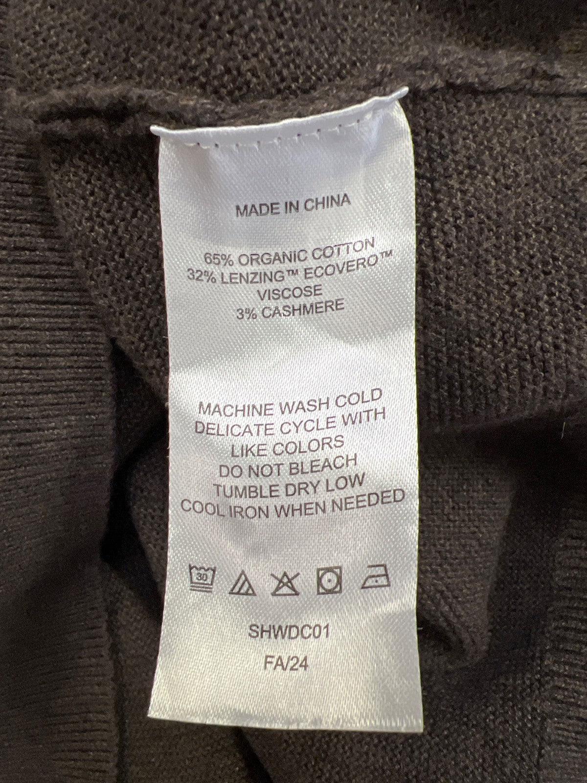 Quince Women’s Brown Short Sleeve Knit Sweater - L