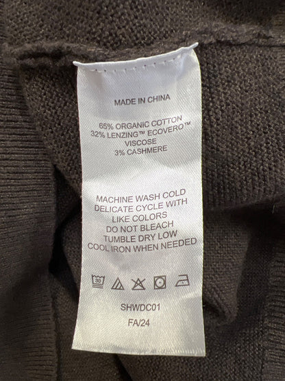 Quince Women’s Brown Short Sleeve Knit Sweater - L