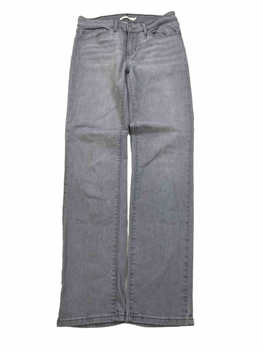 Levi's Women's Gray 712 Slim Stretch Denim Jeans - 28