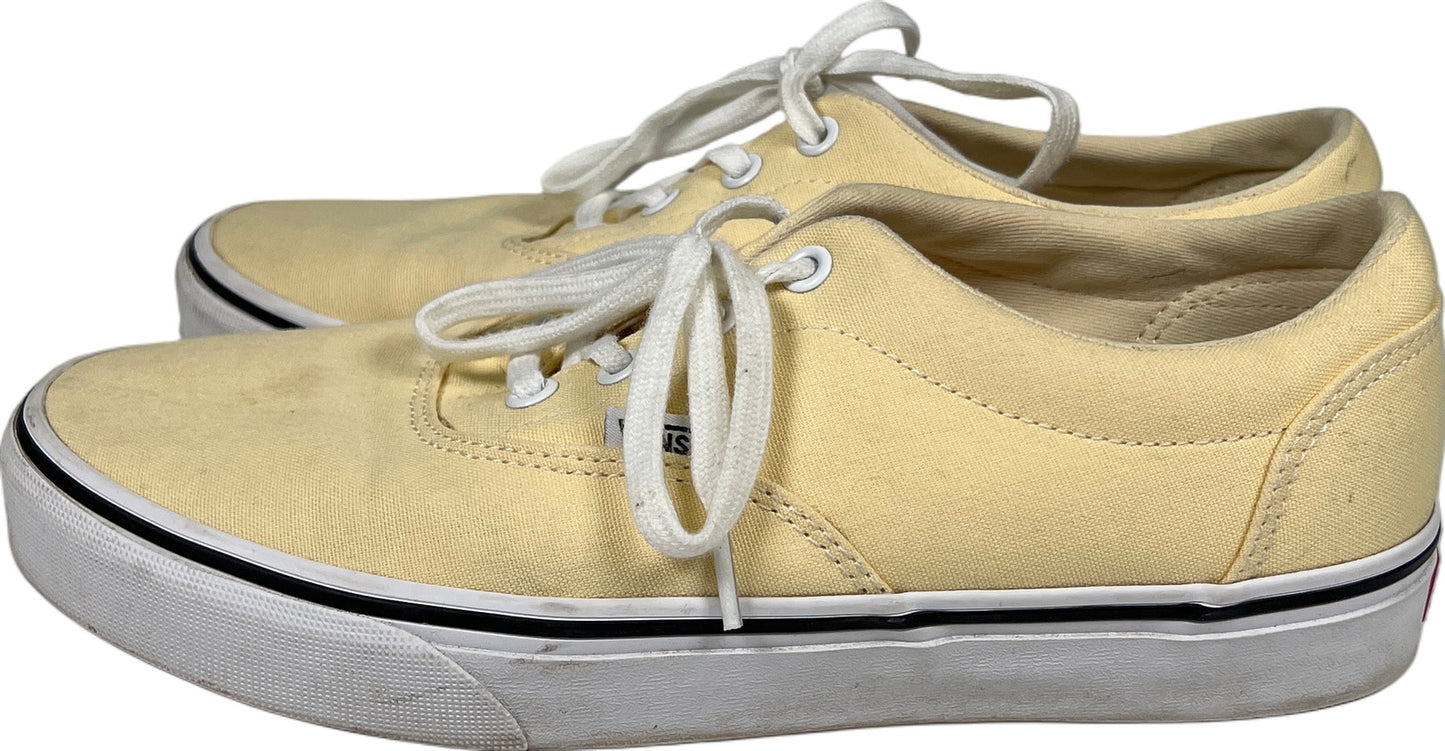 Vans Women’s Light Yellow Lace Up Casual Sneakers - 9