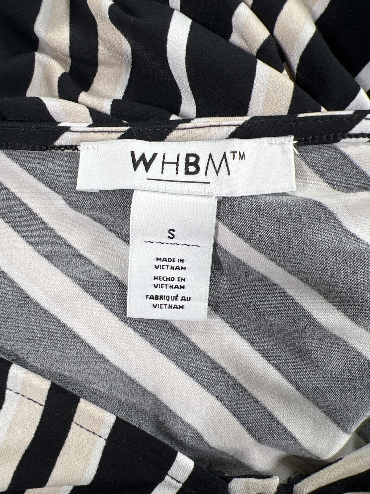 White House Black Market Women’s Black/Beige Striped Sleeveless Romper - S