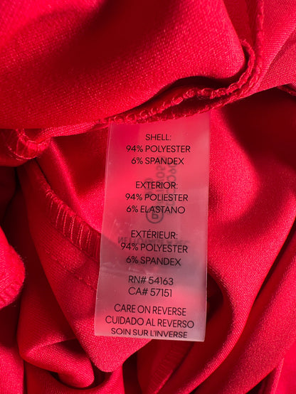 Calvin Klein Women’s Red Short Sleeve Long Sheath Dress - 10