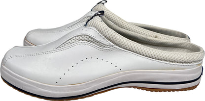 Keds Women’s White Leather Slip On Walking Shoes - 9.5