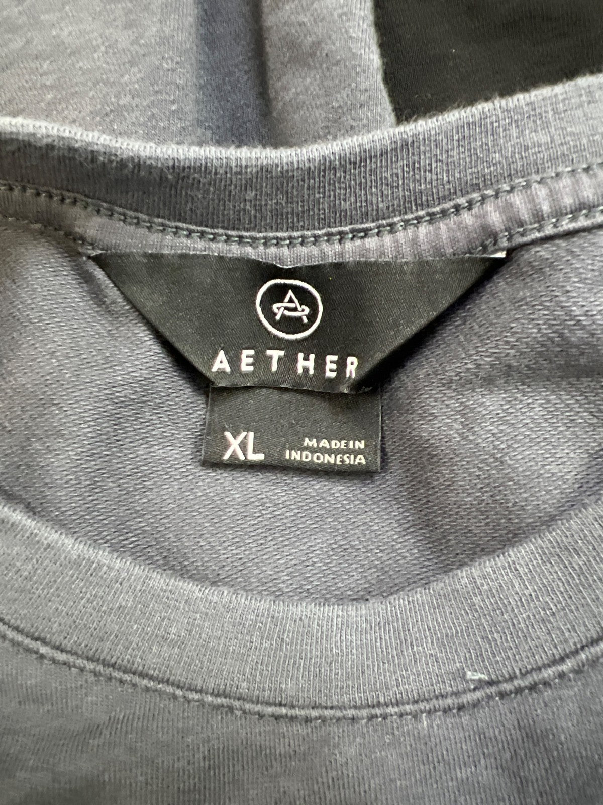 Aether Men’s Gray/Black Colorblock. Heavy Weight Long Sleeve Shirt - XL