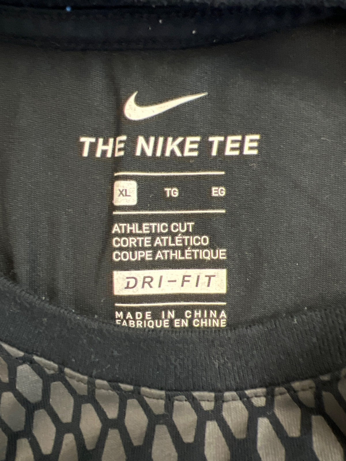 Nike Men’s Black KD Kevin Durant Short Sleeve Textured T-Shirt - XL