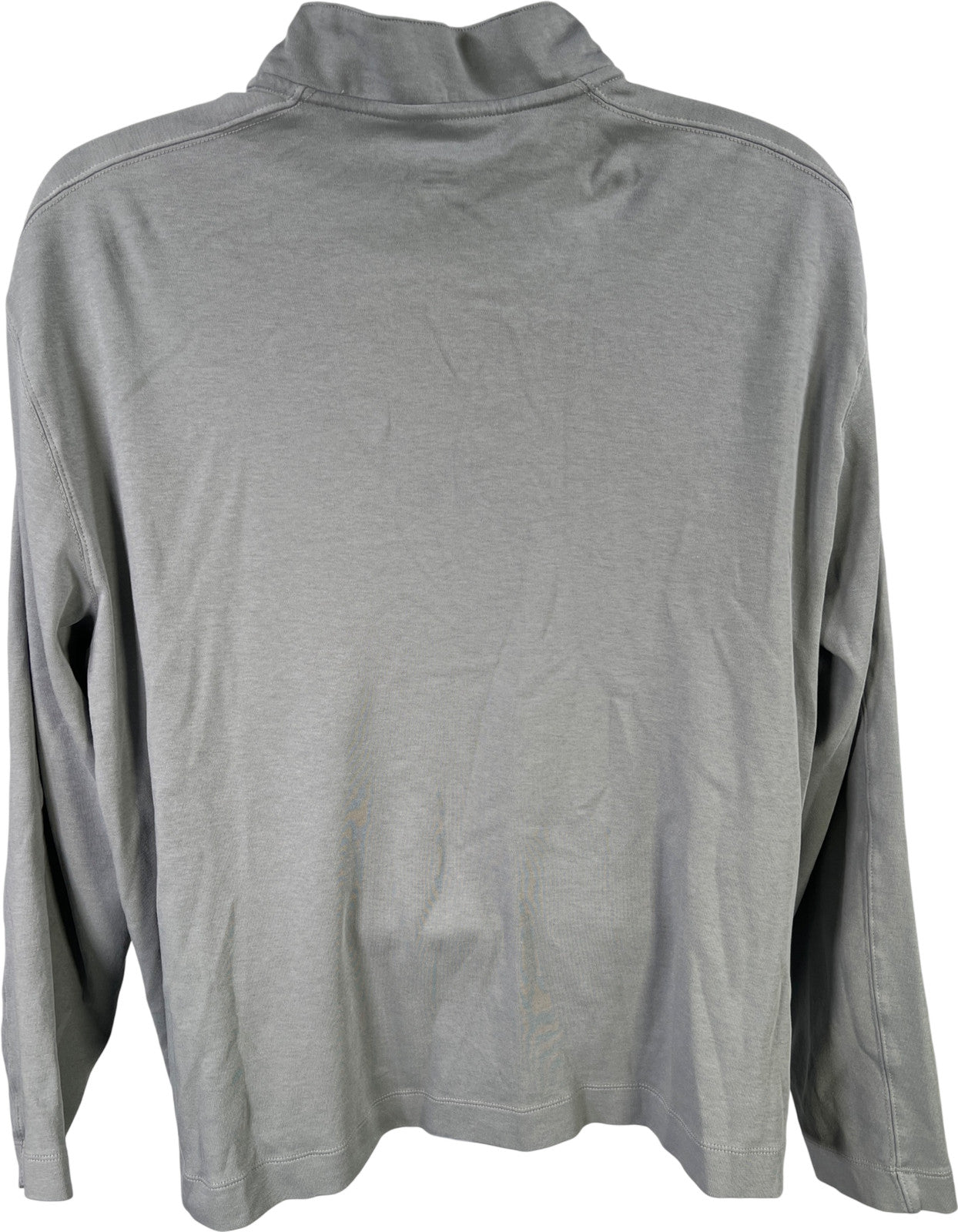 Van Heusen Men’s Gray Long Sleeve 1/4 Zip. Regular Fit Pullover Sweater - XXL