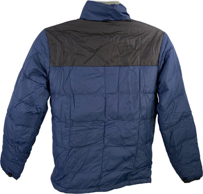 The North Face Men’s Blue Down Filled Full Zip Puffer Coat - S