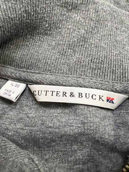 Cutter and Buck Men’s Gray Long Sleeve 1/4 Zip Pullover Sweater - XL