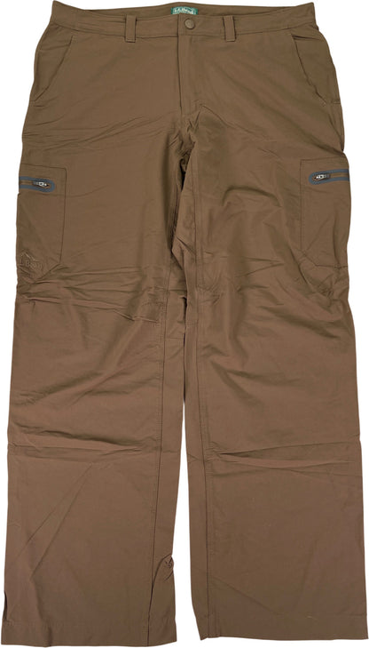 LL Bean Men’s Brown Cresta Water Resistant Hiking Pants - 36x30