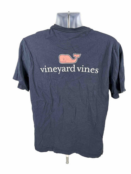 Vineyard Vines Men's Navy Blue Basic Whale T-Shirt - S