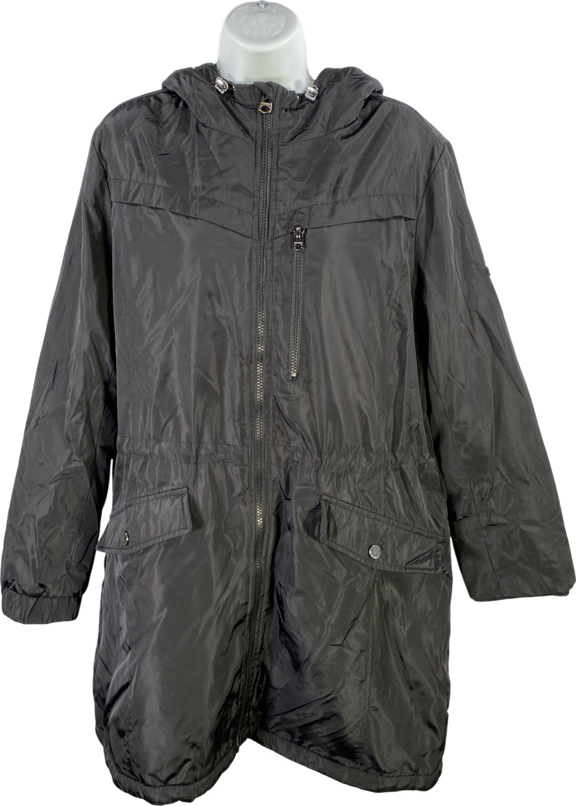 Lucky Brand Women’s Black Sherpa Lined Performance Parka Jacket - XL