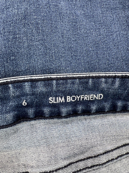 Calvin Klein Women's Medium Wash Slim Boyfriend Jeans - 6