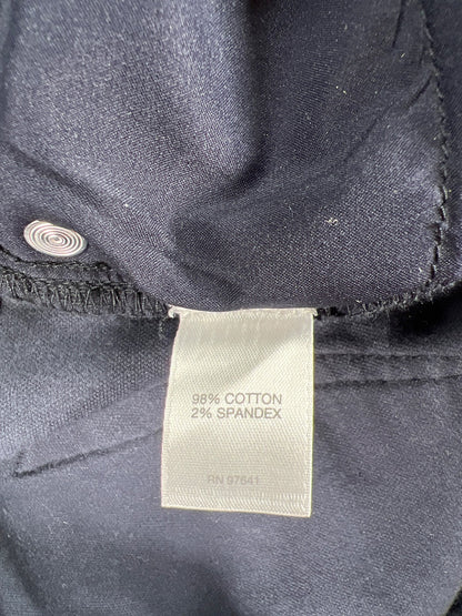 J.Jill Women’s Navy Blue Velveteen/Velour Slim Leg Jeans - 10 Petite