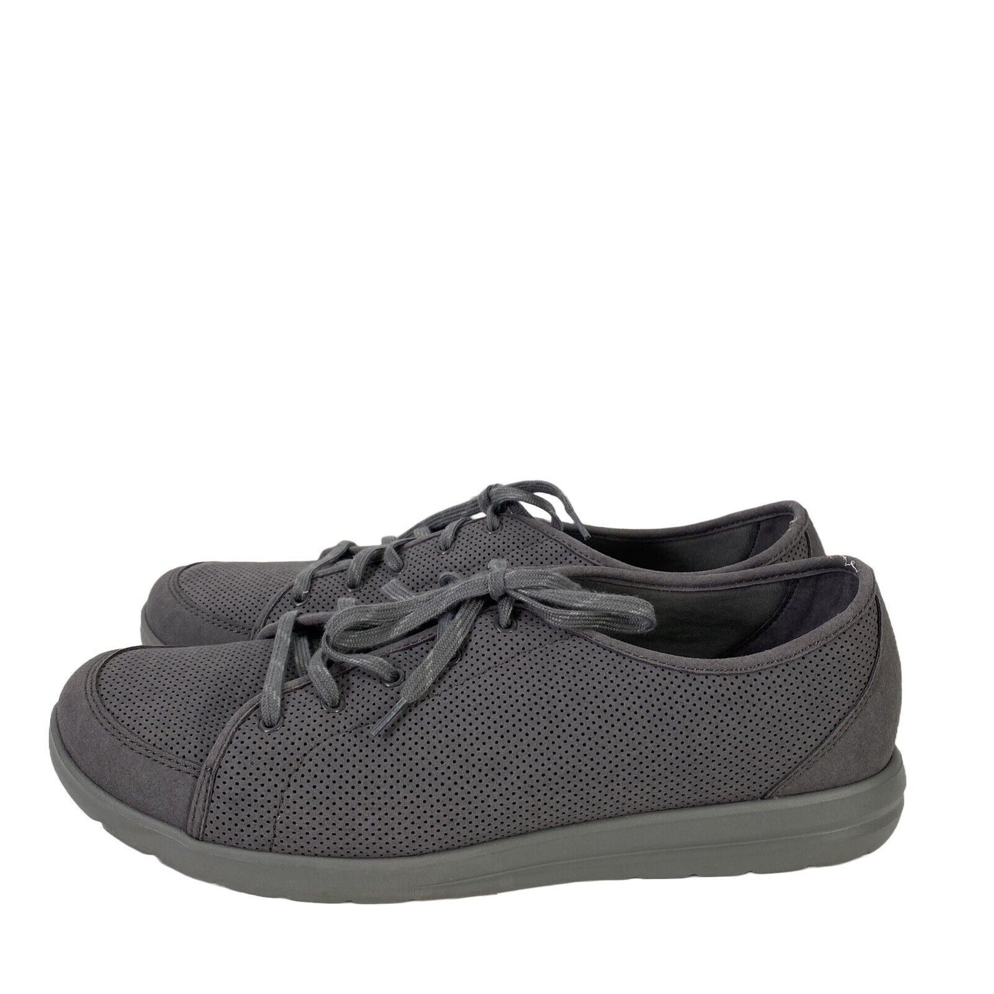 Clarks Cloudsteppers Women's Gray Perforated Lace Up Sneakers - 12M