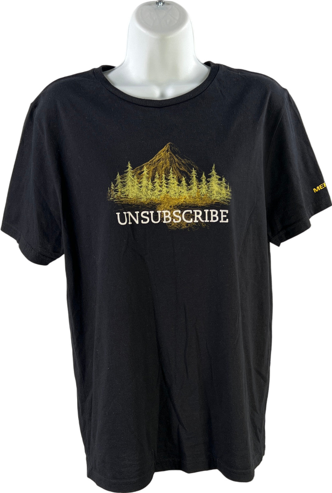 Merrell Women’s Black Graphic Unsubscribe Short Sleeve T-Shirt - S