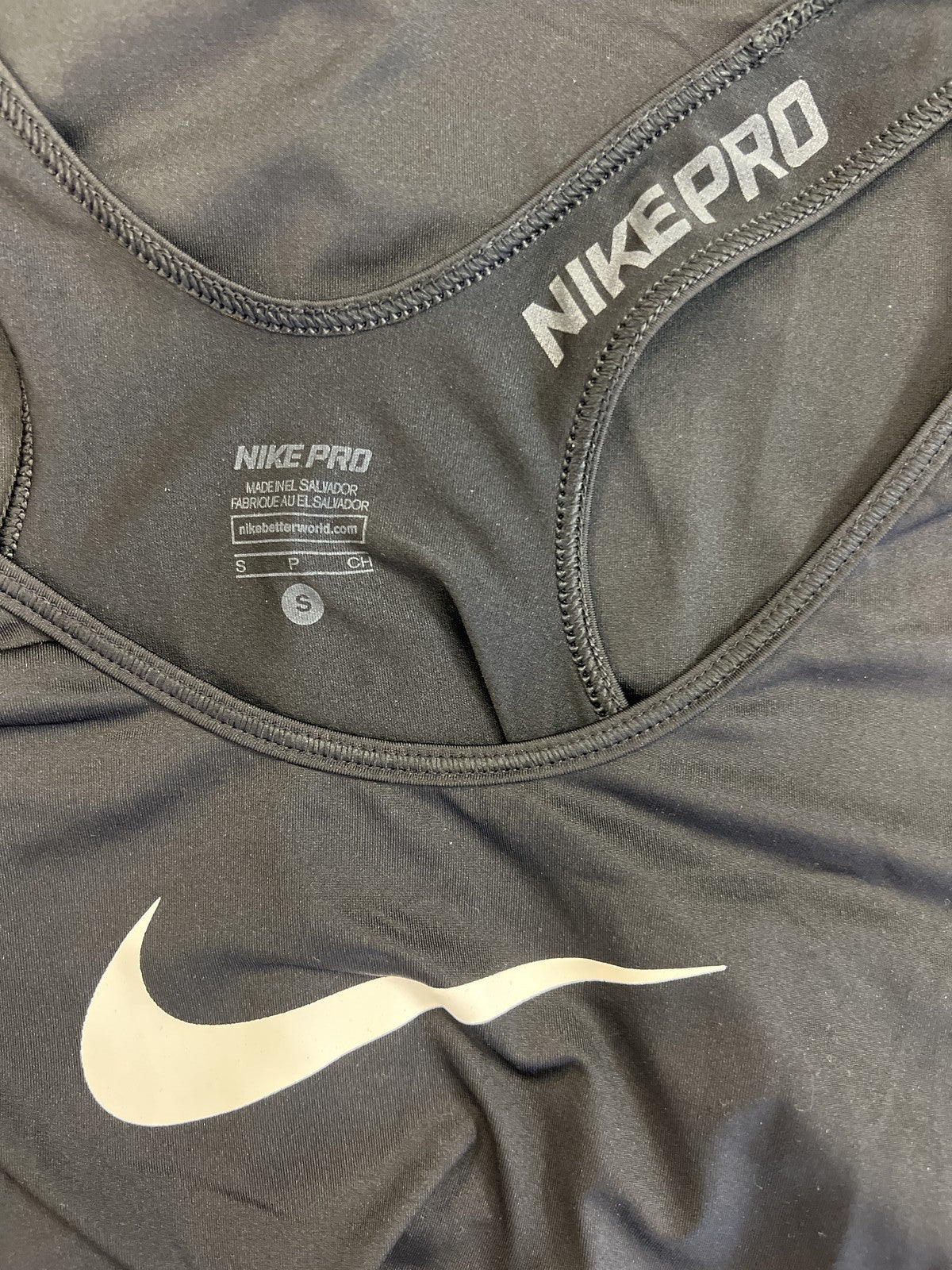 Nike Pro Women’s Black Sleeveless Racerback Athletic Tank Top - S