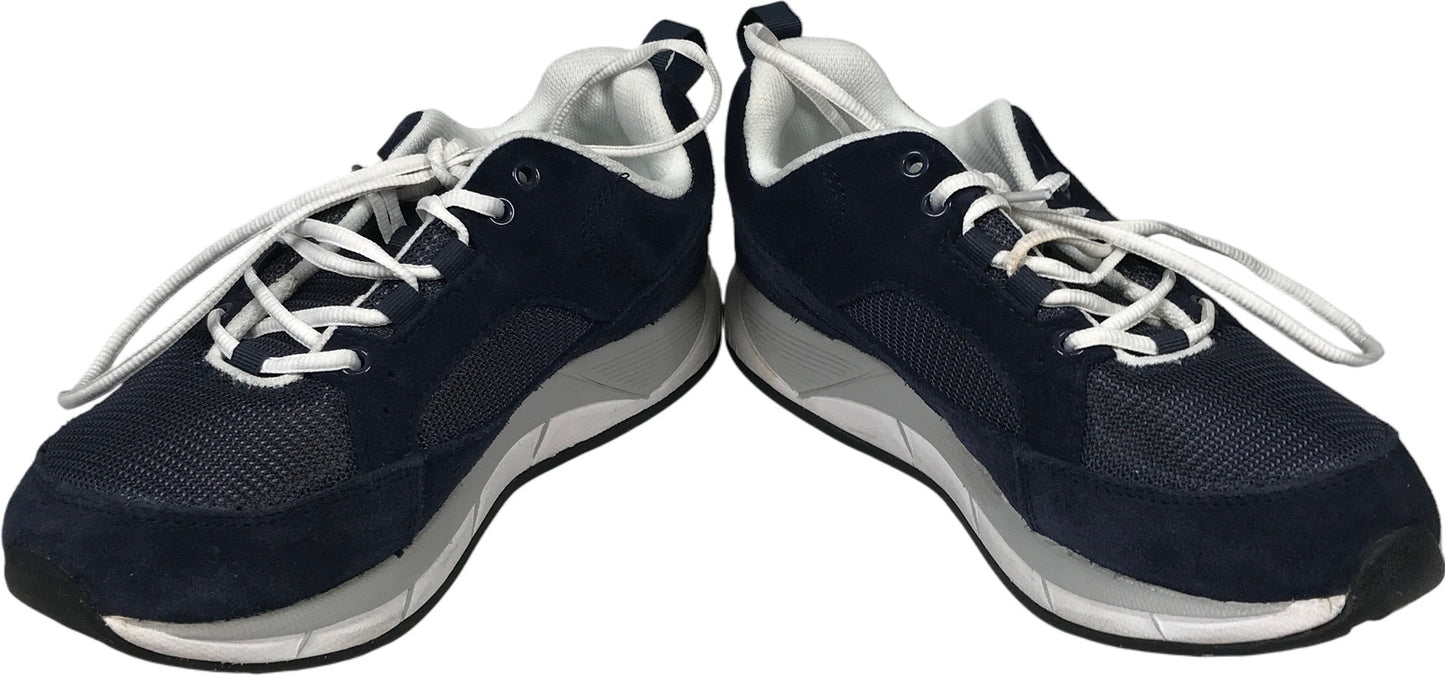 LL Bean Women’s Blue Suede Lace Up Walking Sneakers - 6.5