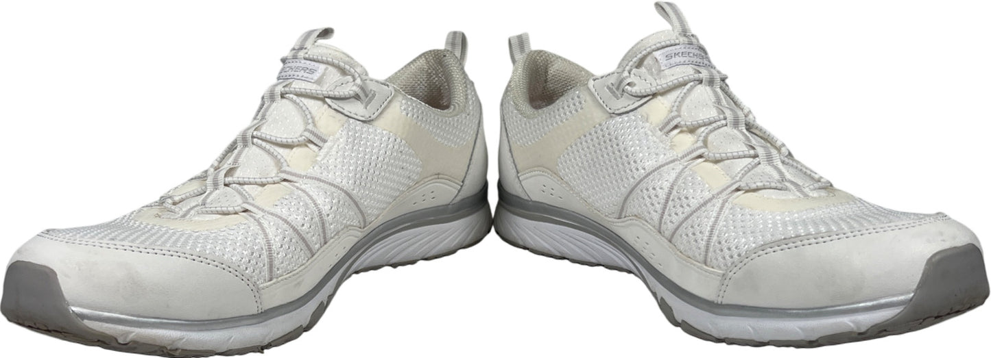 Skechers Women’s White Gratis Memory Foam Slip On Sport Sneakers - 11