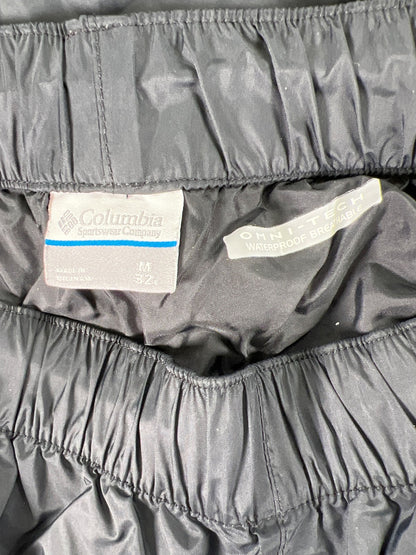 Columbia Men’s Black Rebel Omni-Tech Waterproof Breathable Pants - M x 32