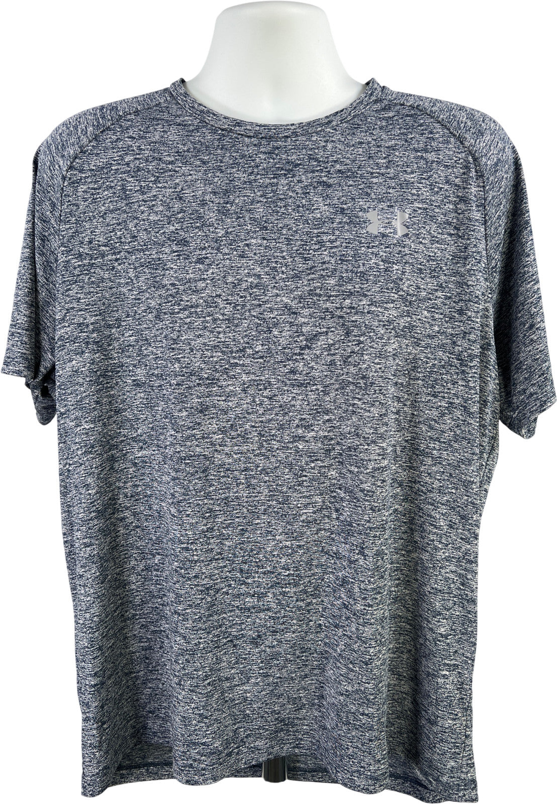 Under Armour Men’s Blue Heather Short Sleeve HeatGear Athletic Tech T-Shirt - XL