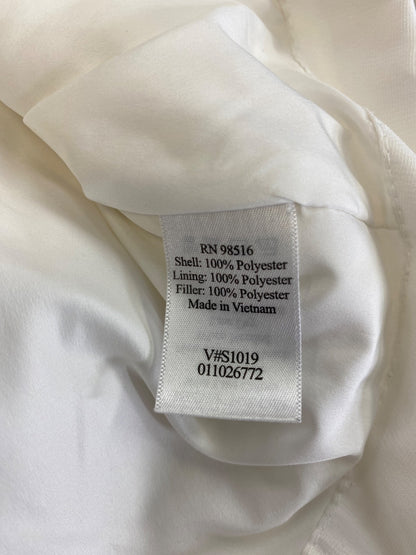 Coldwater Creek Women’s White Quilted Sleeveless Full Zip Light Puffer Vest - M