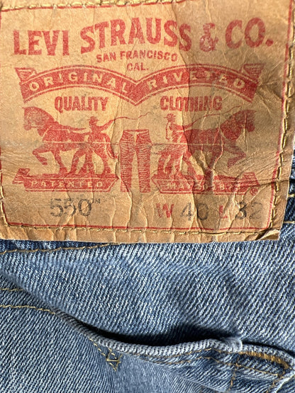 Levi’s Men’s Light Wash 550 Straight Leg Jeans - 40x32