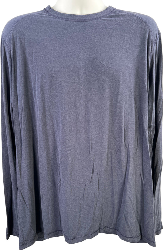 Tasc Men’s Blue Bamboo Performance Tech Long Sleeve Shirt - XXL