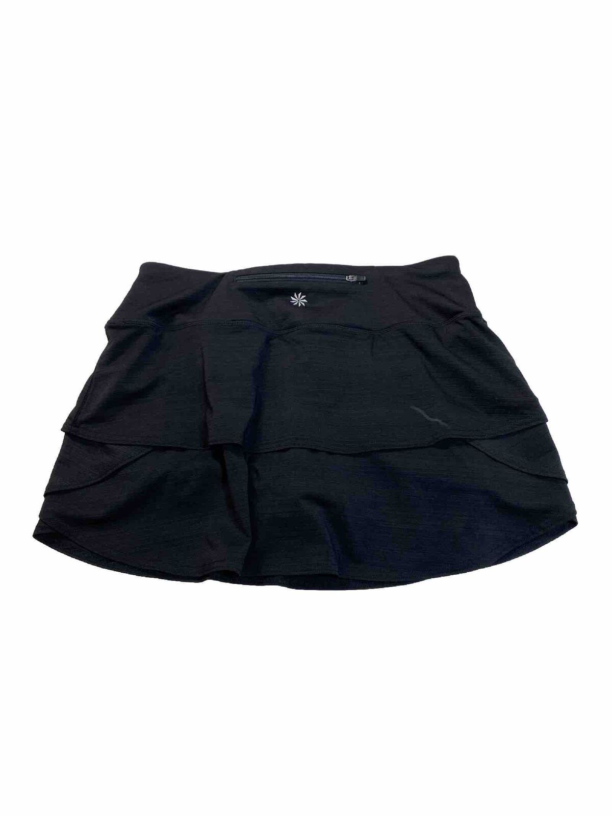 Athleta Women's Black Stripe Swagger Lined Athletic Skort Skirt - S