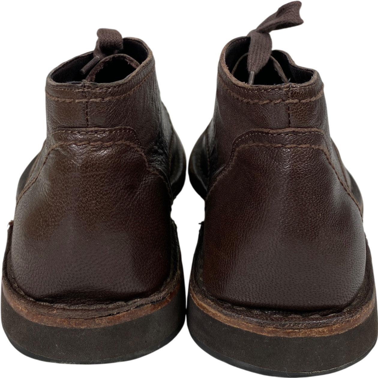 John Varvatos Men’s Brown Leather Hipster Chukka Boots - 9.5