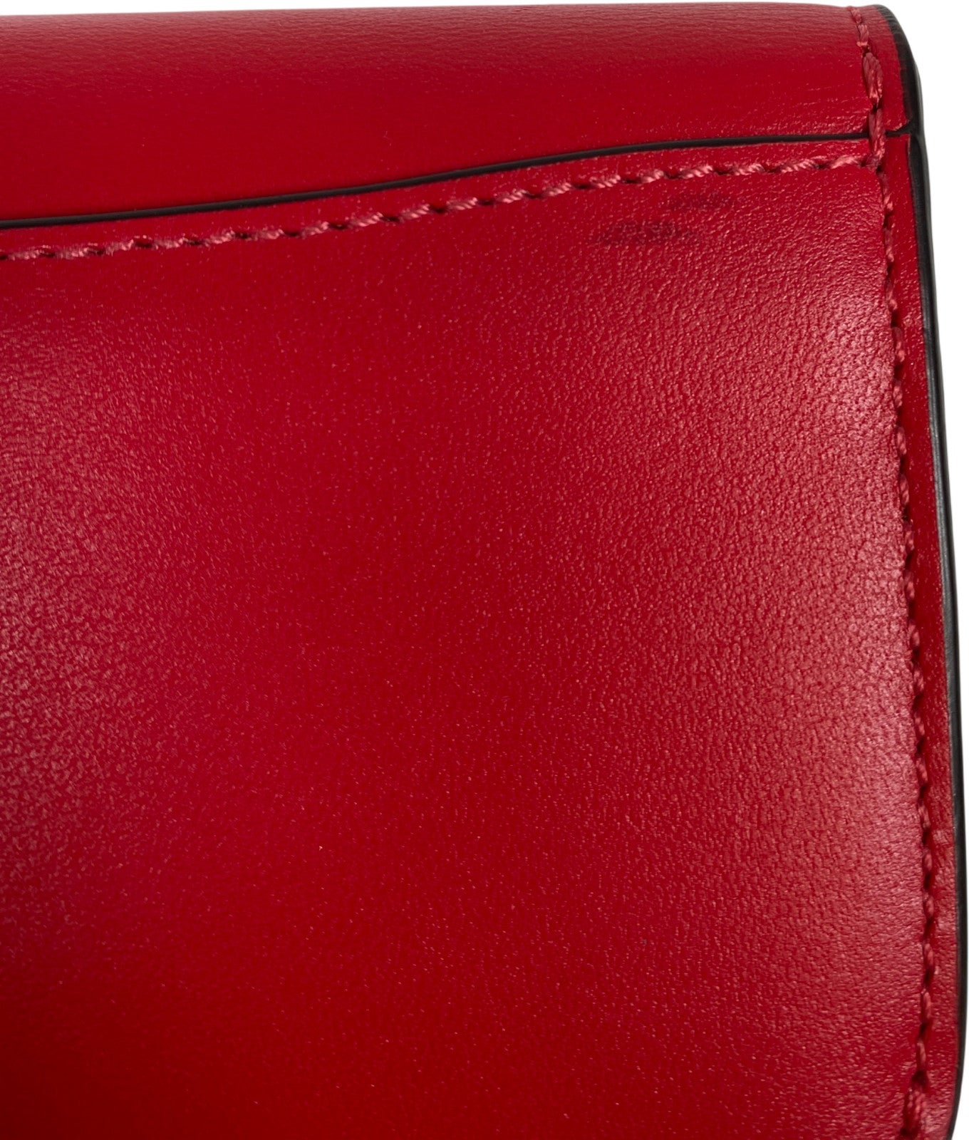 Coach Women’s Red Leather Essential Slim Card Case Wallet