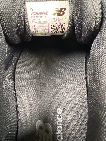 New Balance Women’s Black Leather 608 Lace Up Athletic Shoes - 11