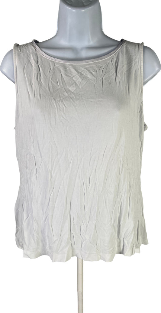 White House Black Market Women’s White Sleeveless Tank Top - S