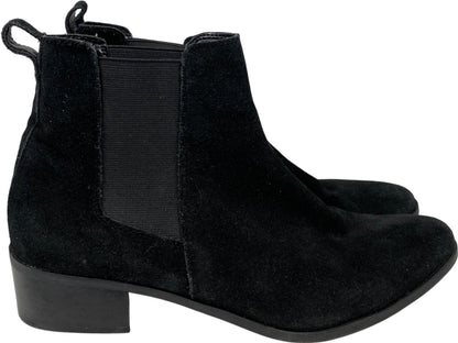 Steve Madden Women’s Black Suede Dover Pull On Chelsea Ankle Boots - 11
