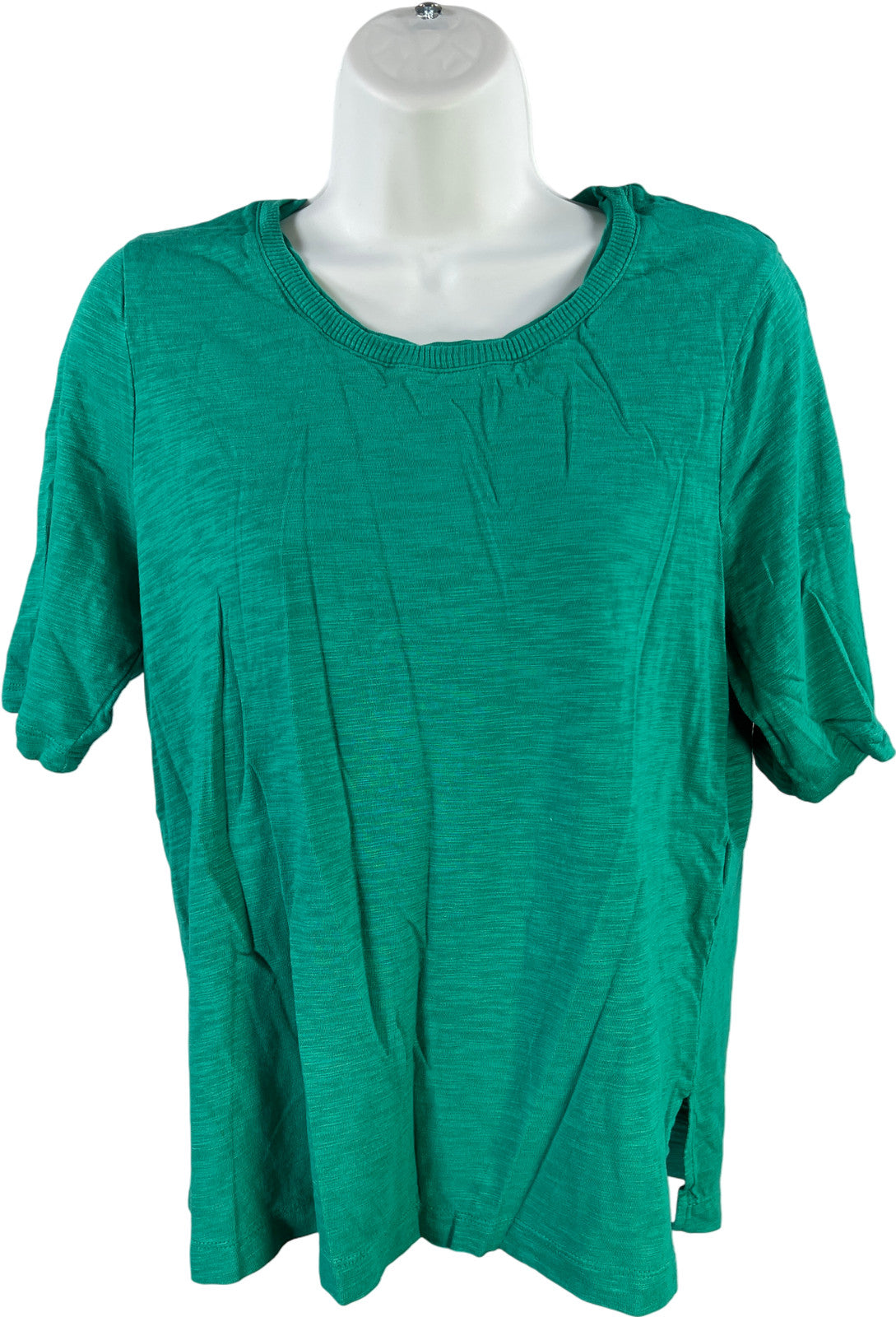 Chico’s Women’s Green Short Sleeve T-Shirt - 1/US M