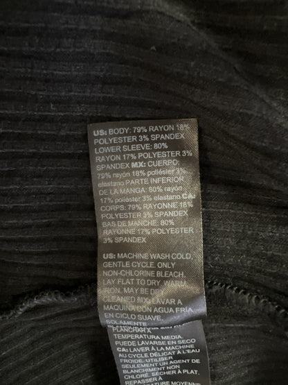 White House Black Market Women’s Black Long Sleeve V-Neck Sweater - S