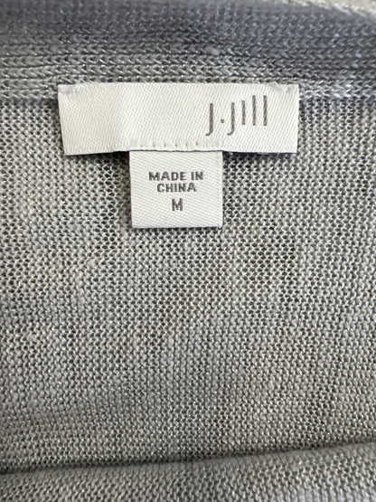 J.Jill Women’s Light Gray Thin Knit 3/4 Sleeve Sweater - M