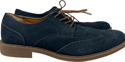 Calvin Klein Men’s Blue Suede Wingtip Oxford Dress Shoes - 11.5