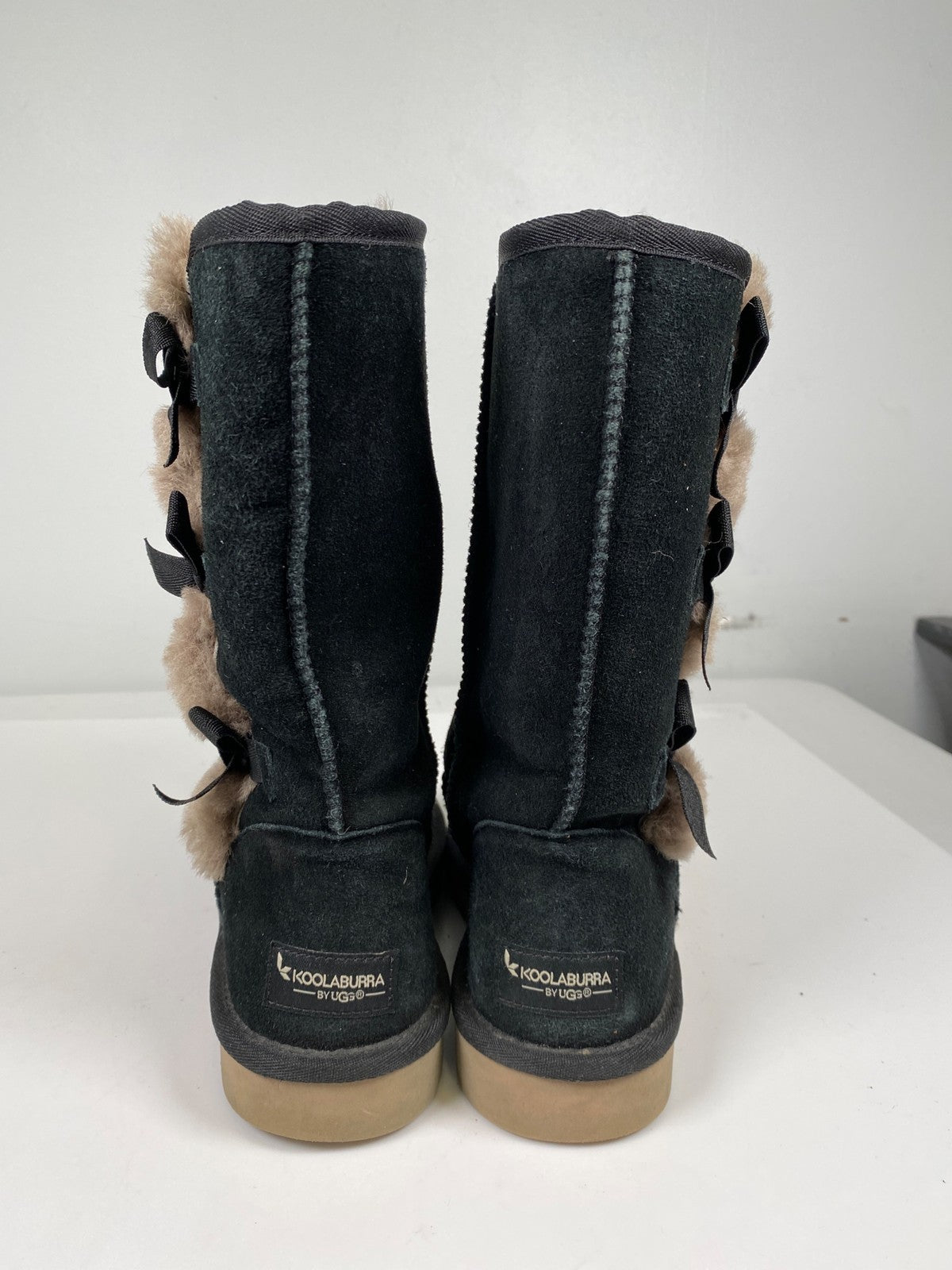 Koolaburra by UGG Women’s Black Victoria Tall Shearling Boots - 6