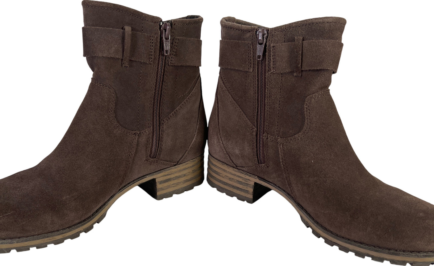 Clarks Collection Women’s Gray Suede Marana Amber Ankle Boots - 7