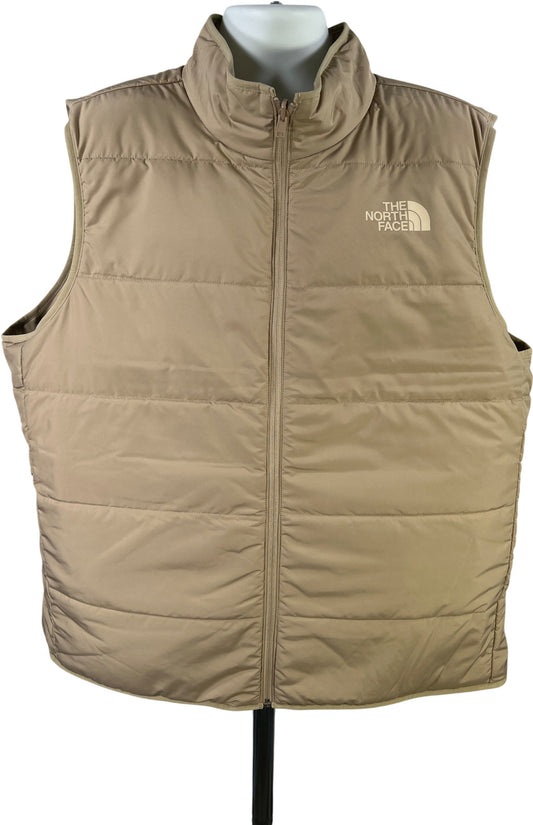 The North Face Men’s Beige Reversible Puffer Vest - XXL
