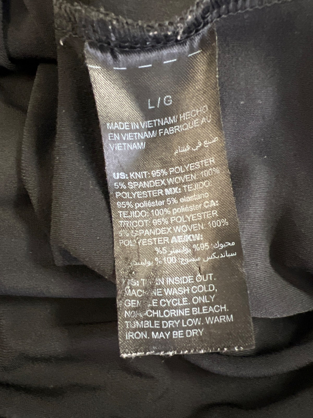 White House Black Market Women’s Black Sleeveless Ruffle Neck Blouse - L