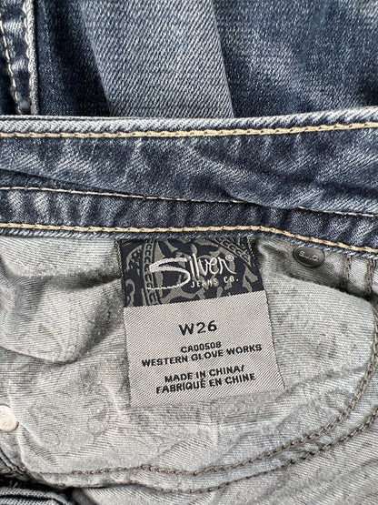 Silver Women’s Medium Wash Aiko Low Capri Denim Jeans - 26