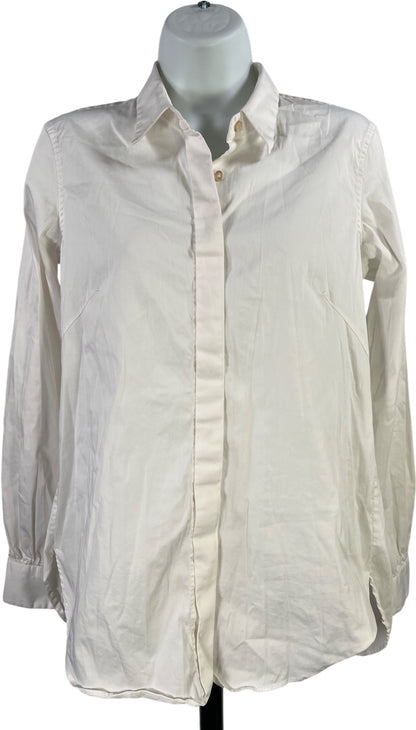 Le Sarte Pettegole Women’s White Long Sleeve Button Up Shirt - 44/US L