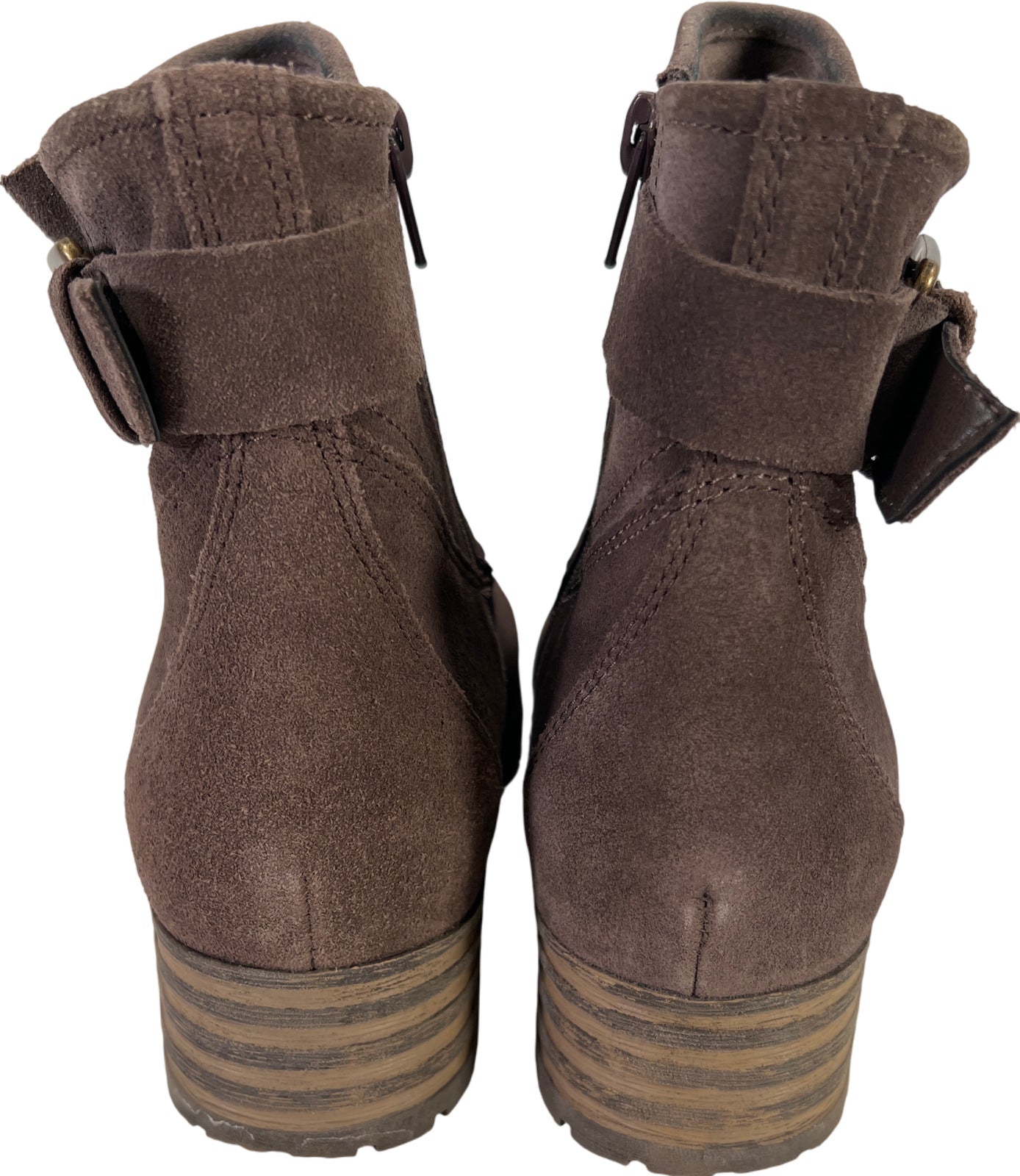 Clarks Collection Women’s Gray Suede Marana Amber Ankle Boots - 7