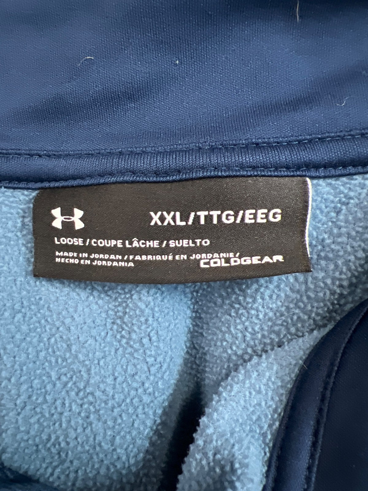 Under Armour Men’s Blue Coldgear 1/4 Zip Sweatshirt - XXL