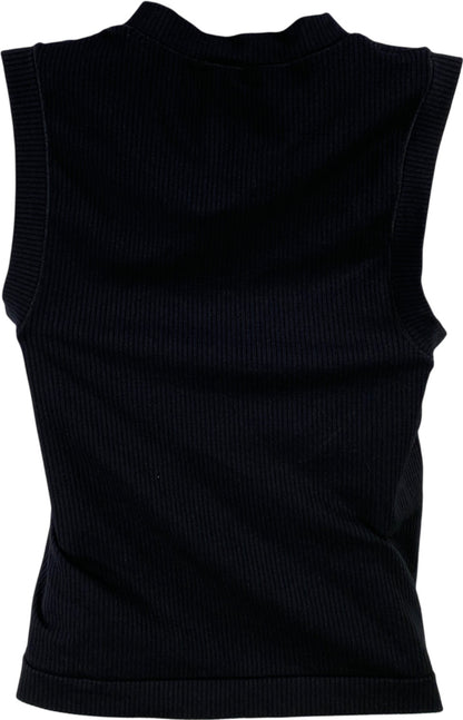 Athleta Women’s Black Ribbed Renew Seamless Muscle Tank Top - M