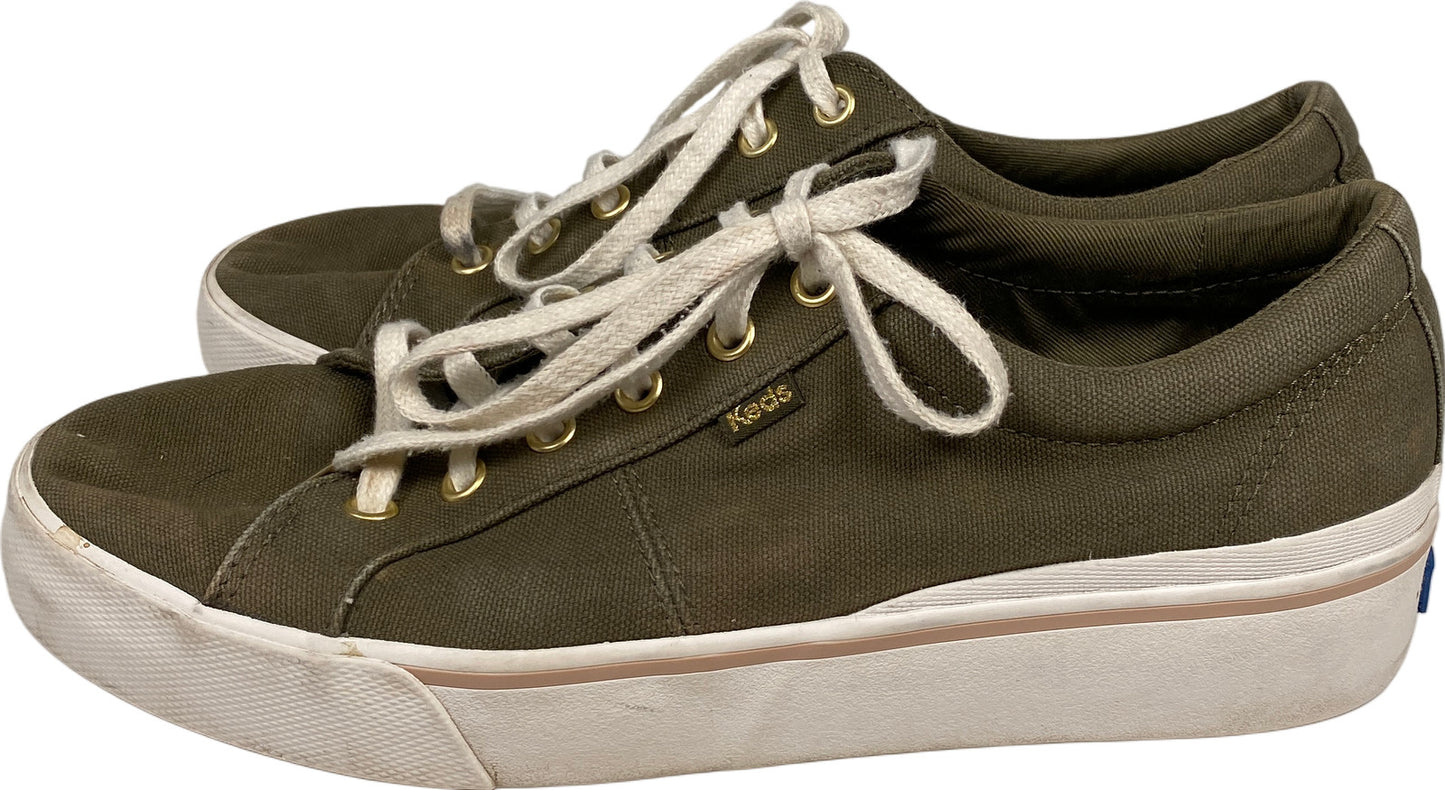 Keds Women’s Green Canvas Jump Kick Duo Platform Sneakers - 10